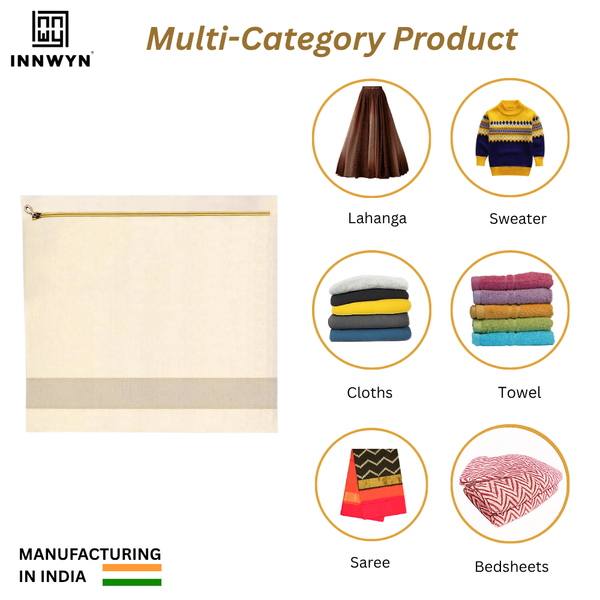 Pack of 12 Cotton Saree Storage Bags