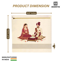 Bridal special Cotton saree cover with printing
