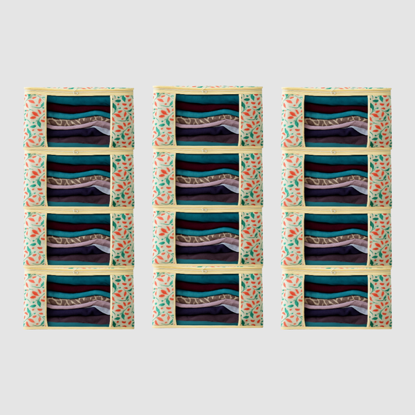 Pack of 12 Printed Saree Covers