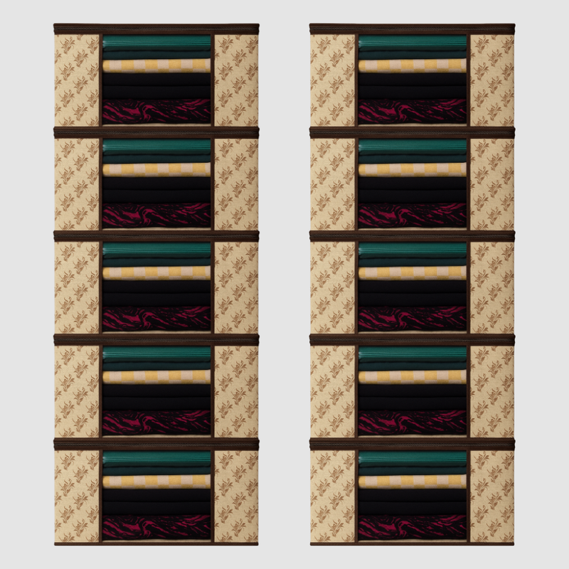 Pack Of 10 High Quality Printed Saree Cover